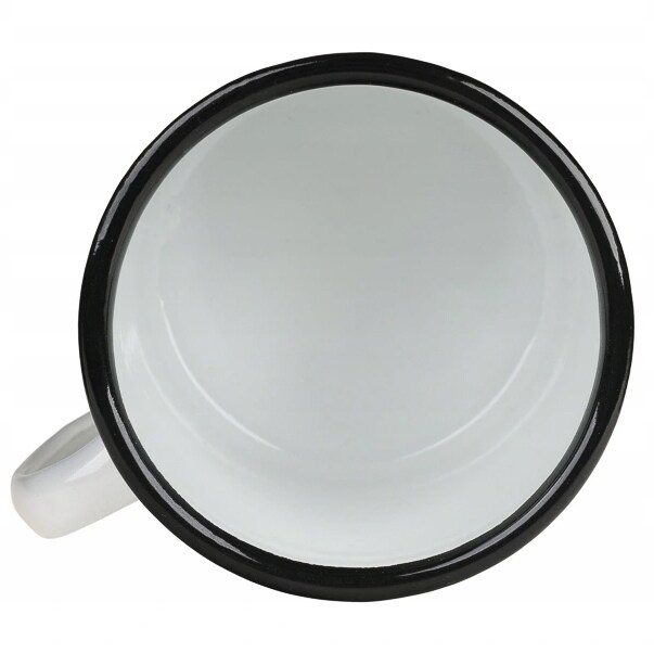 MFH Fox Outdoor White enamel mug 0.35 l