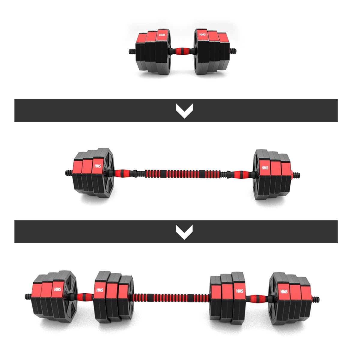 HMS SGC20 dumbbell with replaceable weights