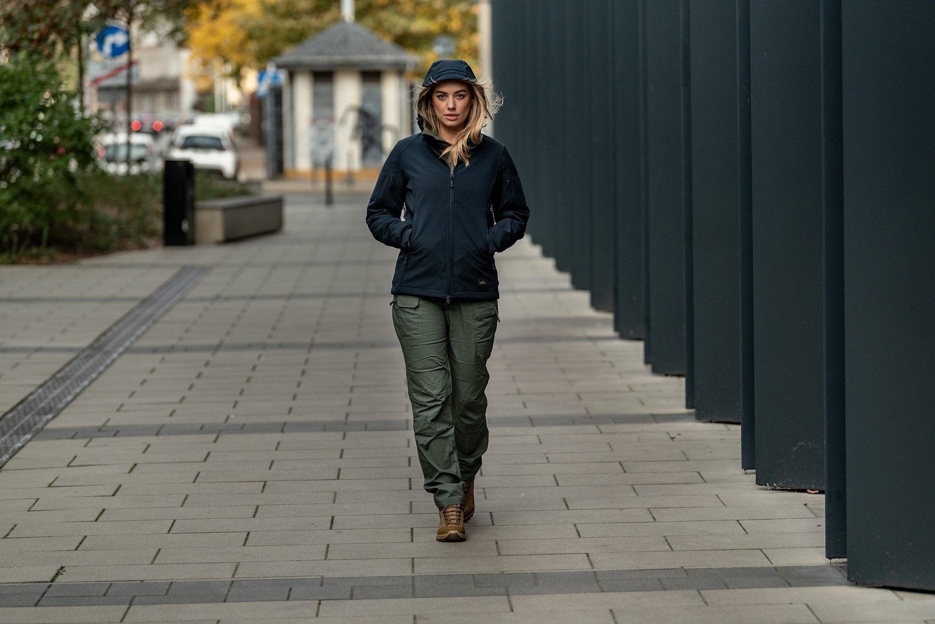 Helikon-Tex Gunfighter Softshell Women's Jacket - Navy Blue