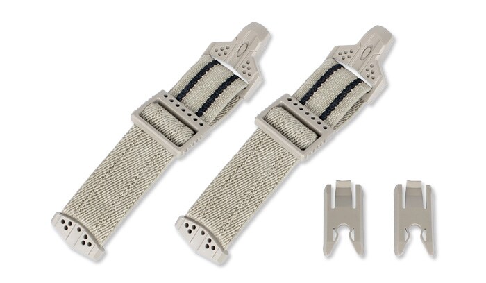 Oakley SI Ballistic Goggle 2.0 Rail Strap Adapter Helmet Mounting Set - Desert Tan 53-070