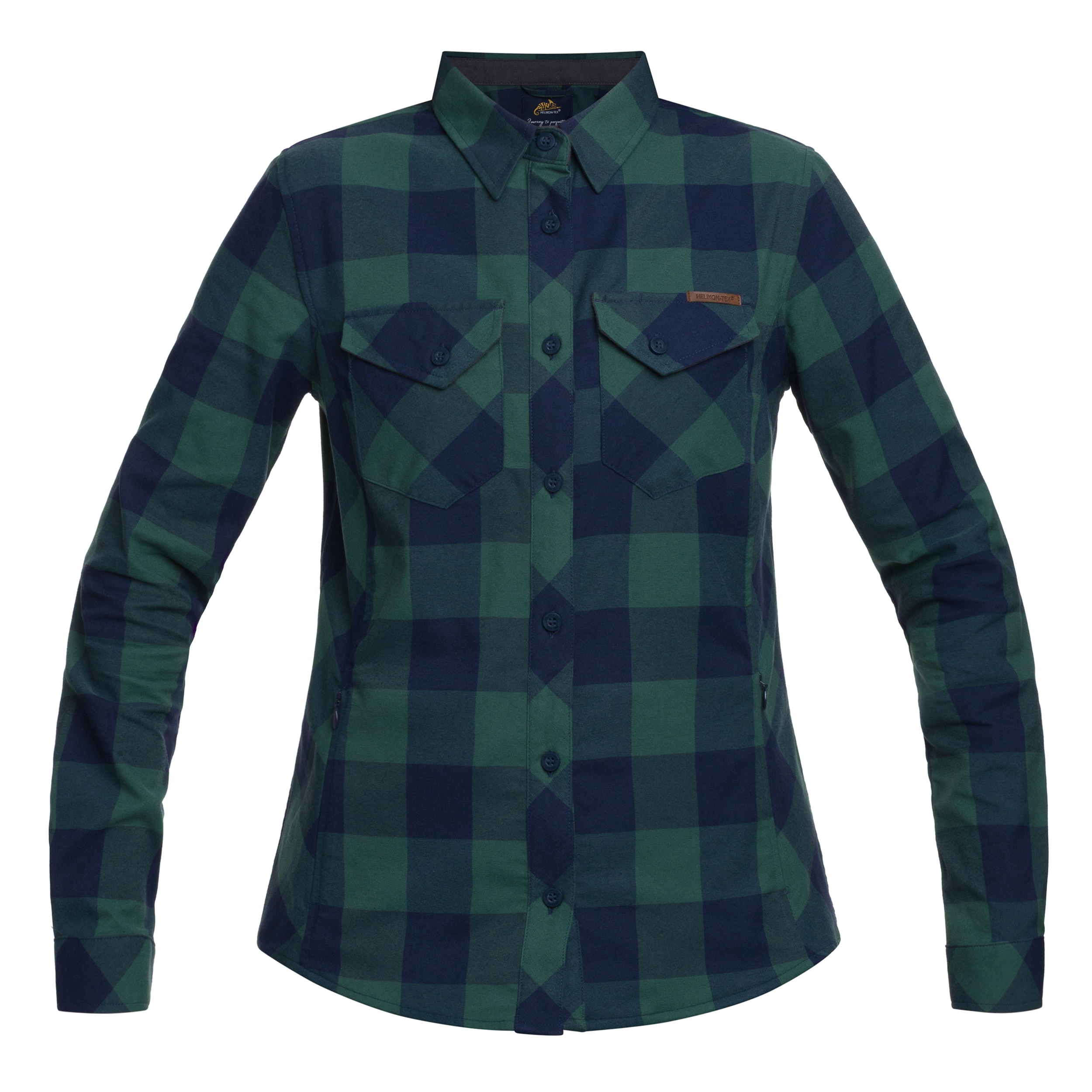 Helikon Marigold Women's Shirt - Moss Green Checkered