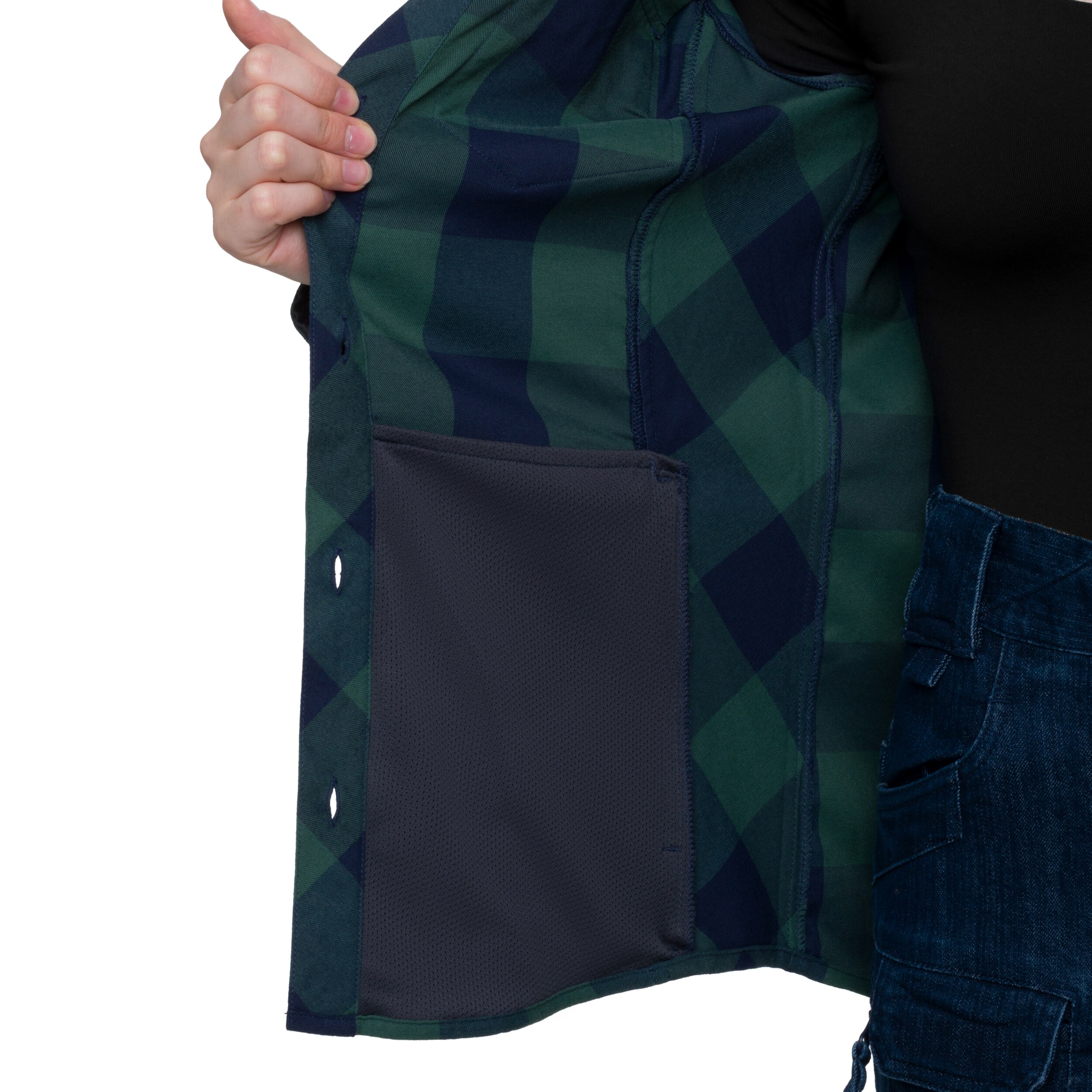 Helikon Marigold Women's Shirt - Moss Green Checkered