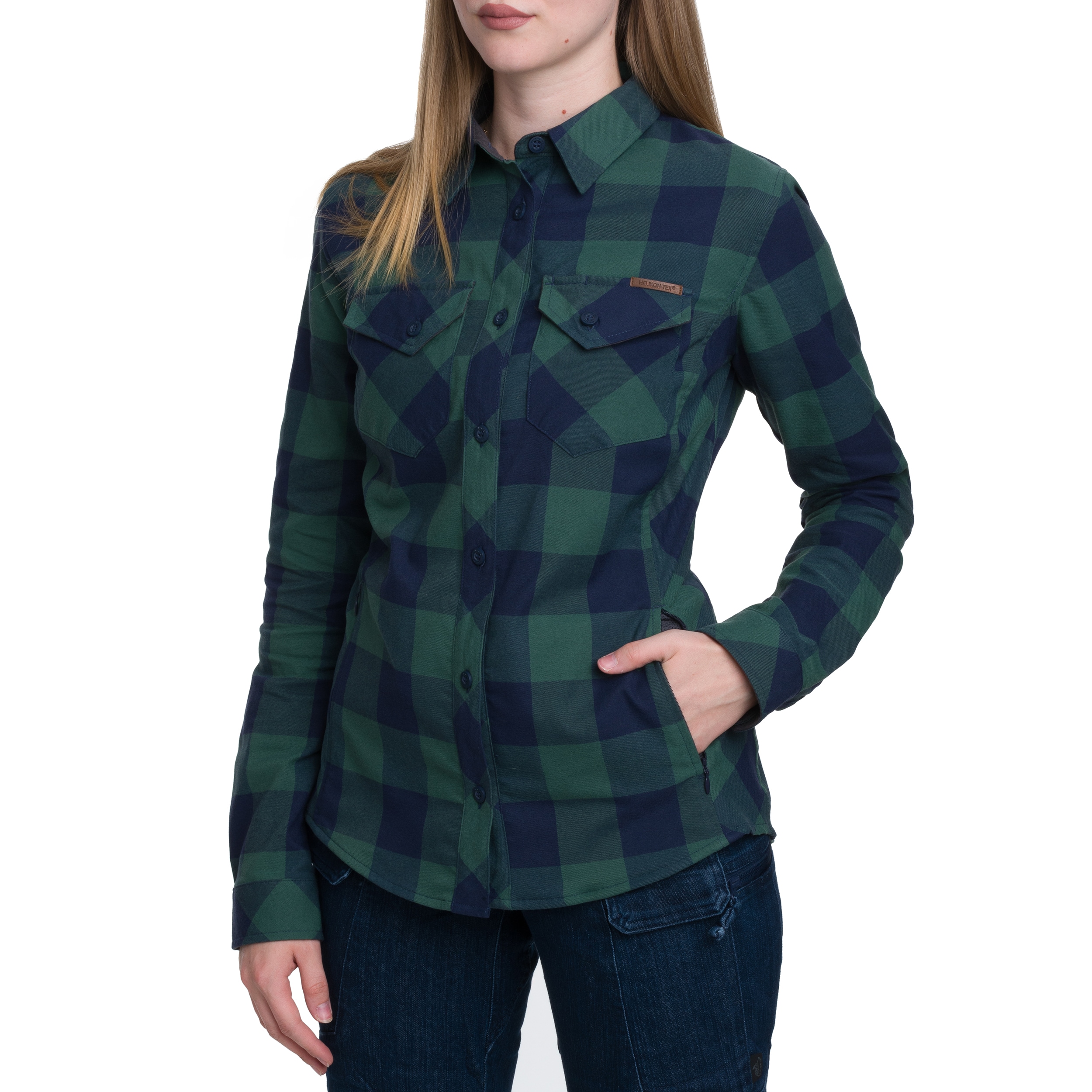 Helikon Marigold Women's Shirt - Moss Green Checkered