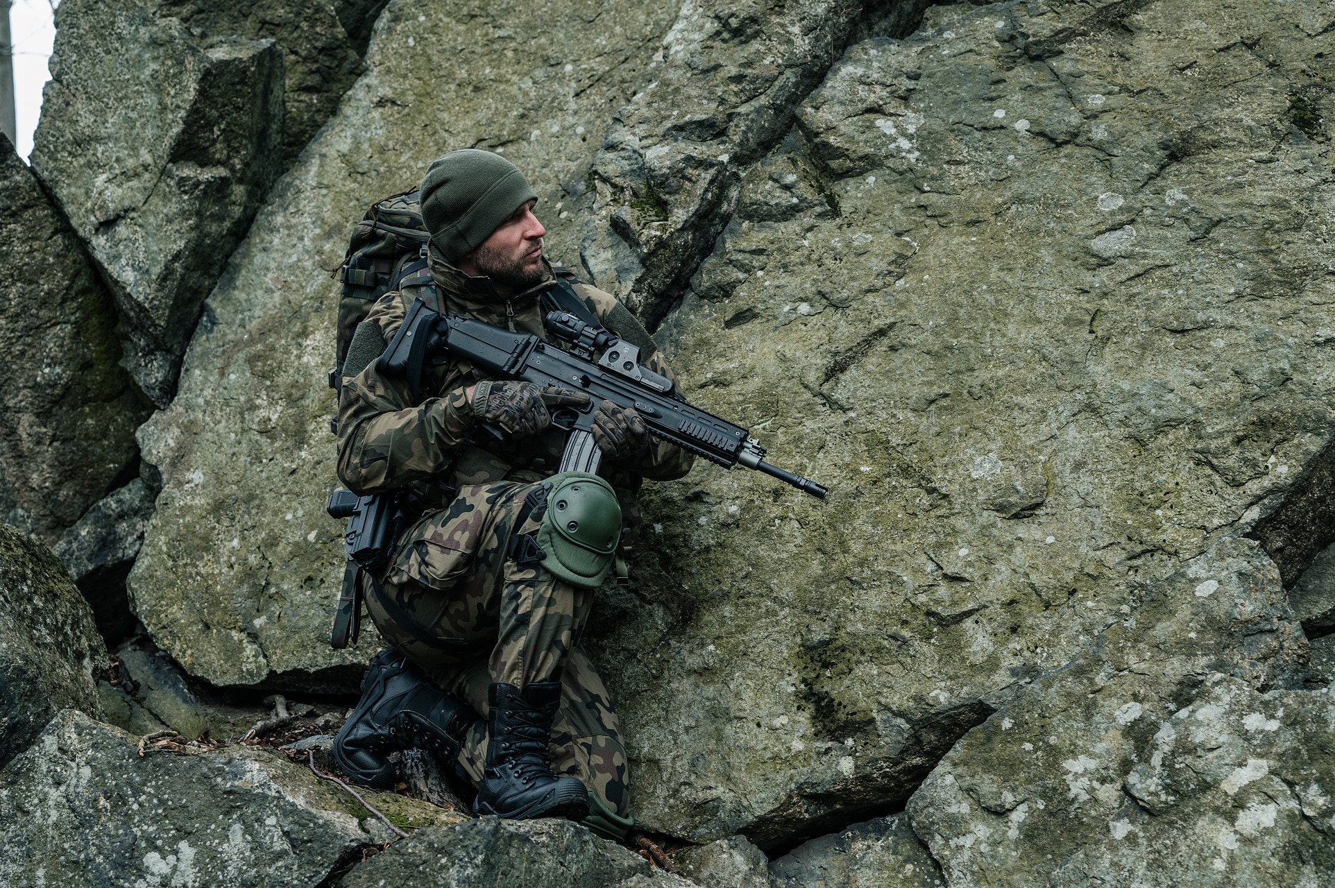 Polish Army Winter Hat WZ. 420Z-MON - Green