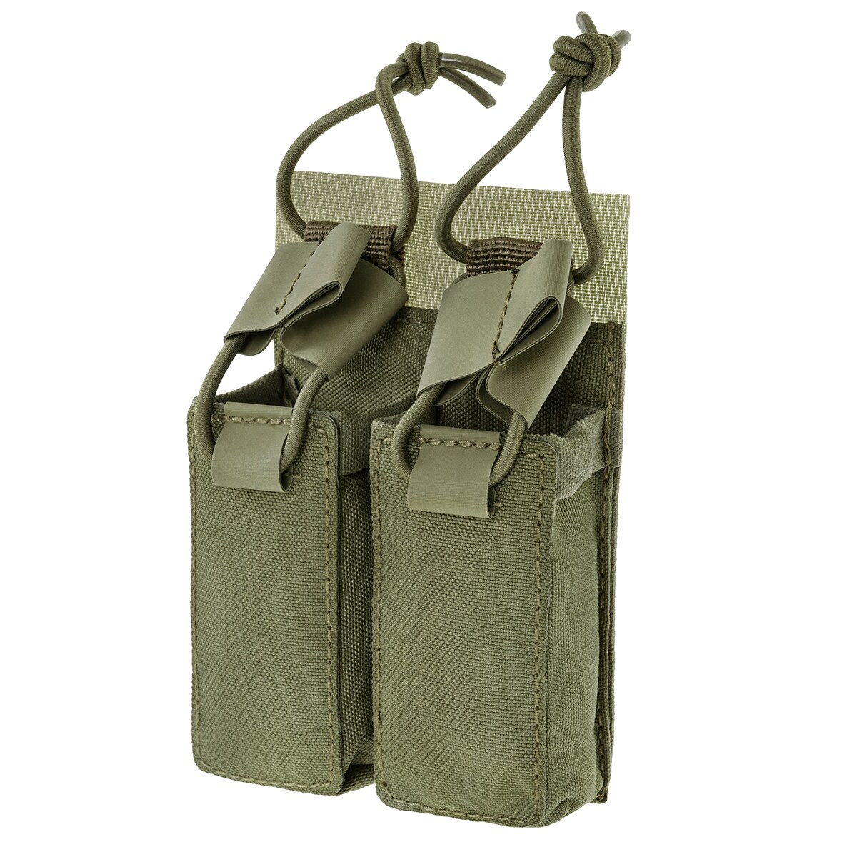 Mil-Tec Double Magazine Pouch with Hook & Loop Backside - Olive