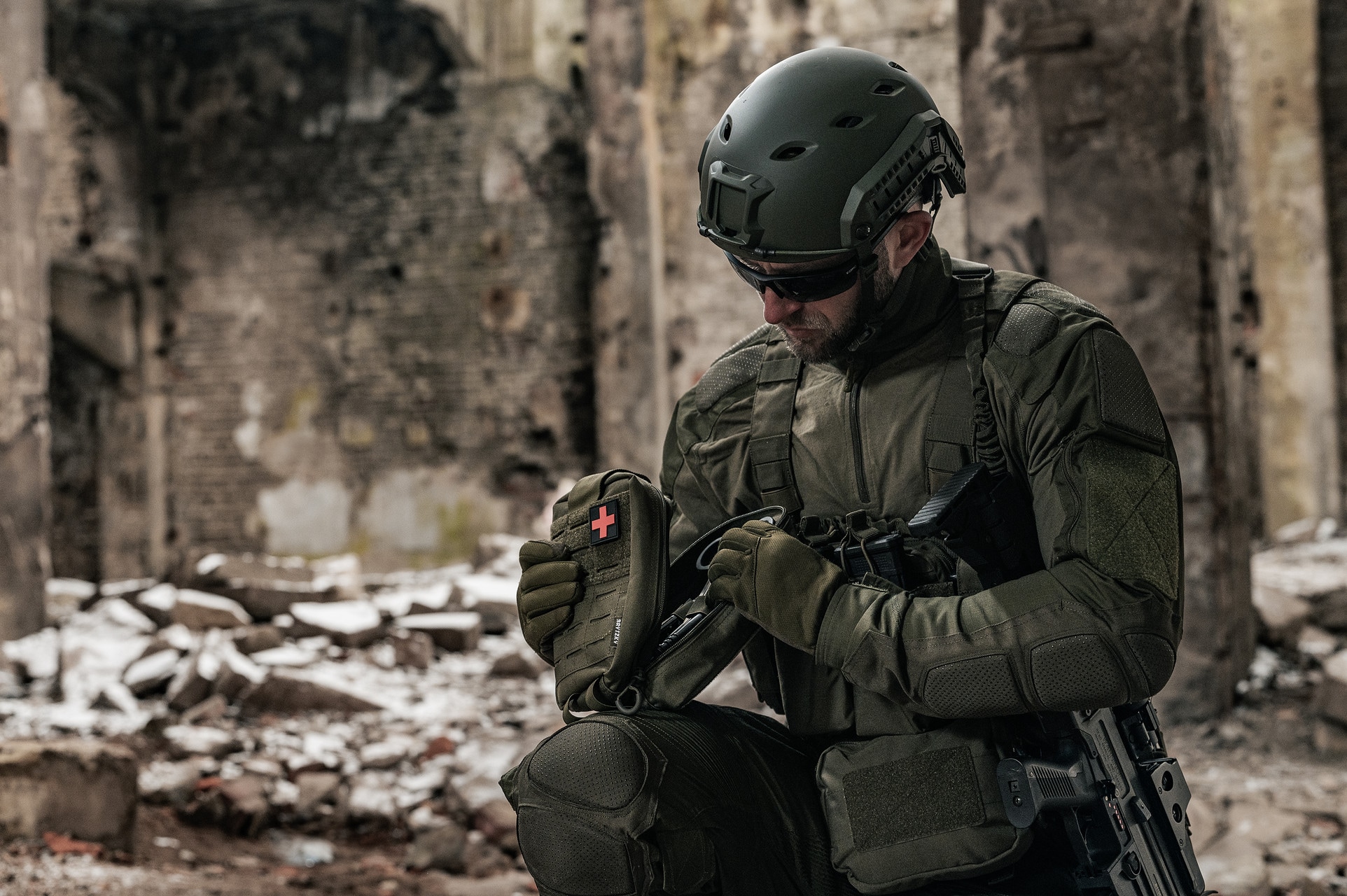 Mil-Tec Combat Shirt Chimera - Olive