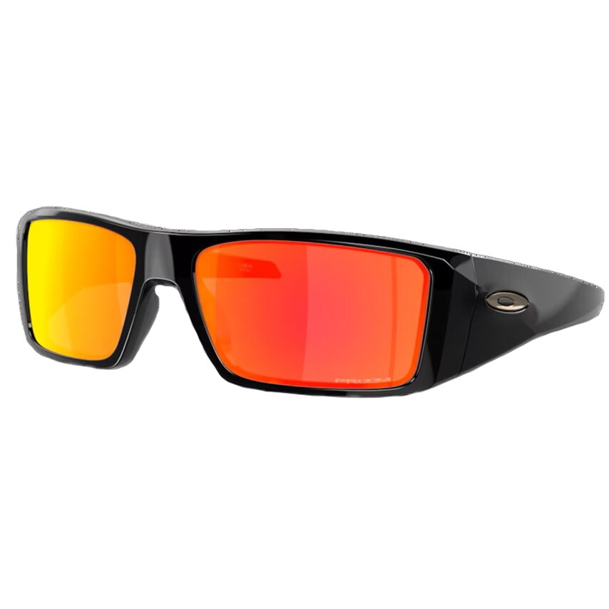 Oakley Heliostat Polished Black Prizm Ruby Sunglasses