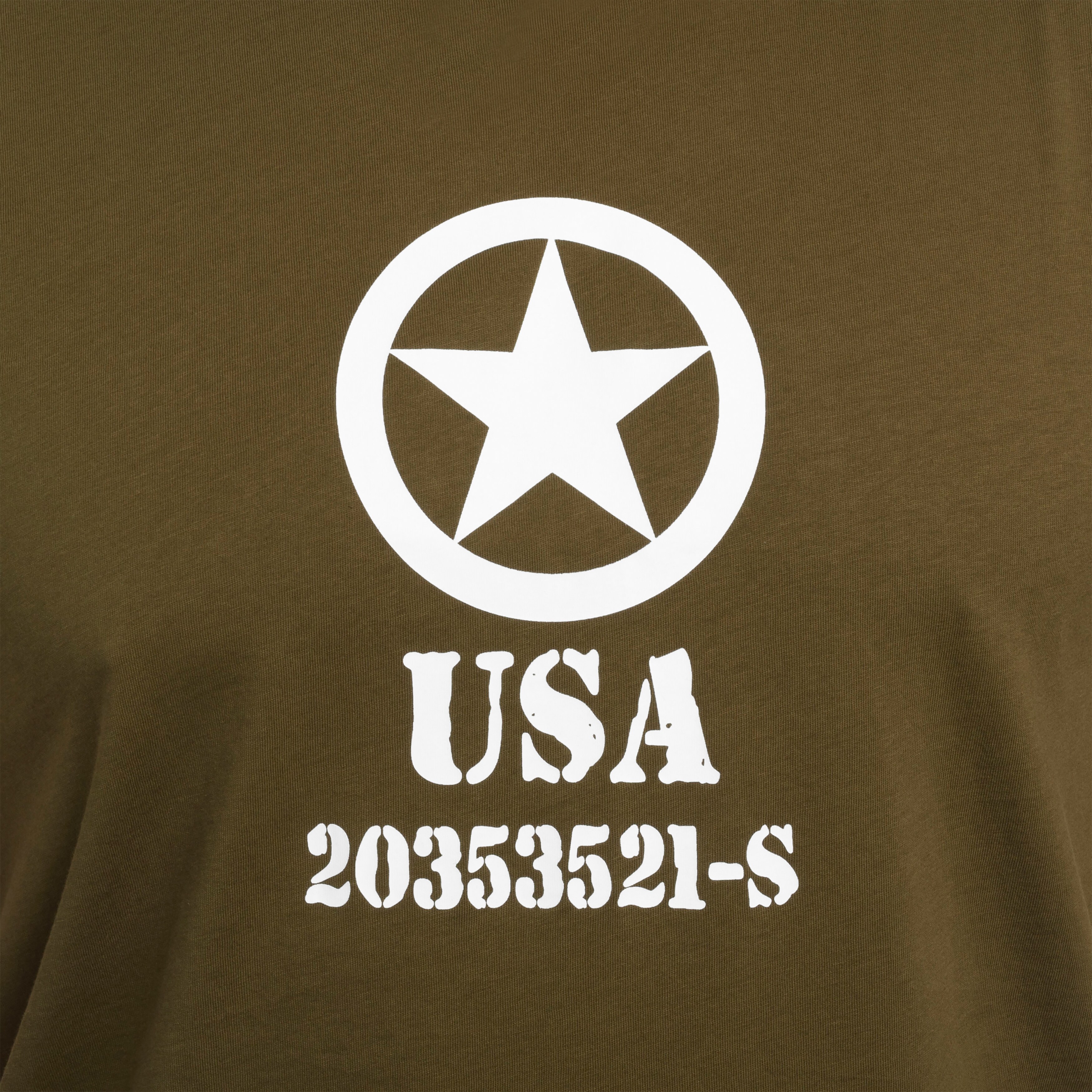 Mil-Tec Allied Star T-Shirt - Olive