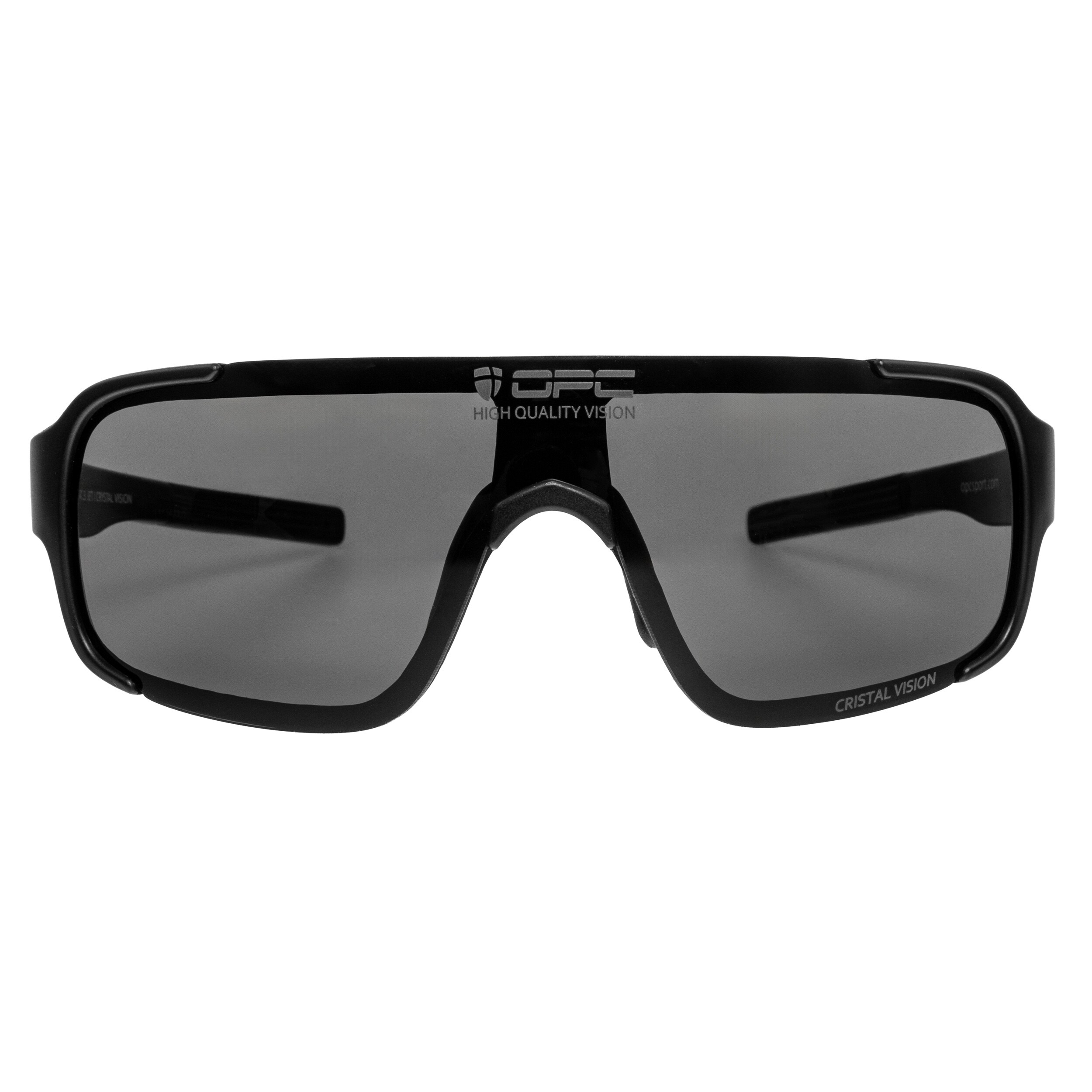 OPC All Round Jet I Crystal Vision Sunglasses - Matt Black