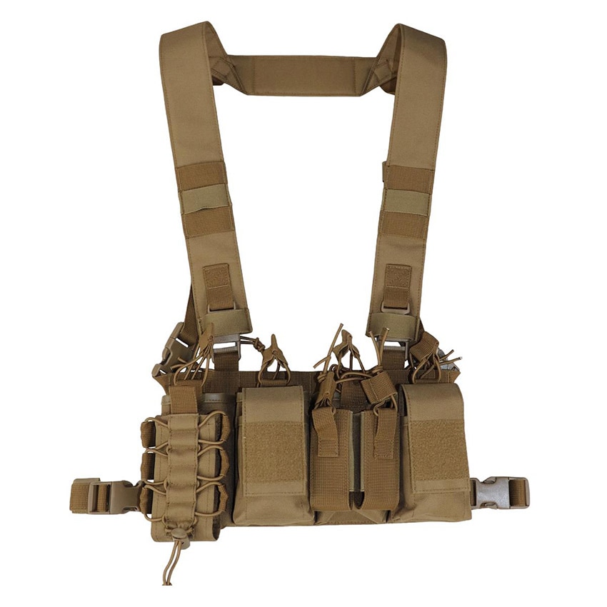 Tactical waistcoat Camo Military Gear Storm Chest Rig - Coyote