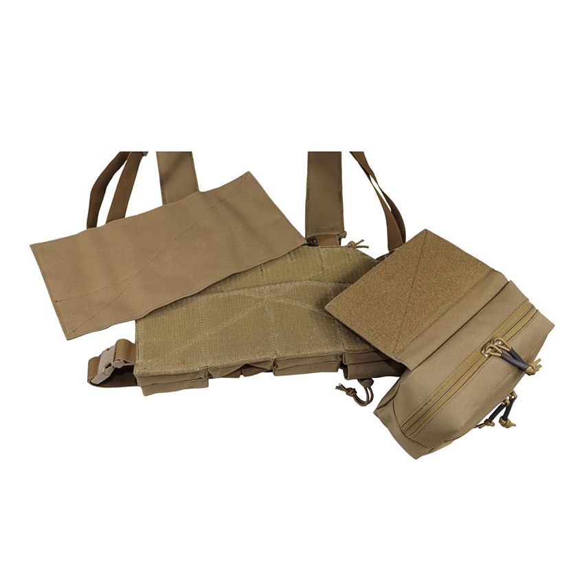 Tactical waistcoat Camo Military Gear Storm Chest Rig - Coyote