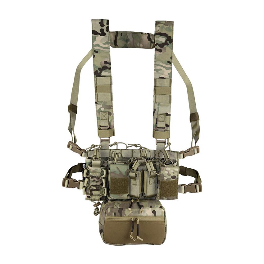 Tactical waistcoat Camo Military Gear Storm Chest Rig - Arid MC Camo