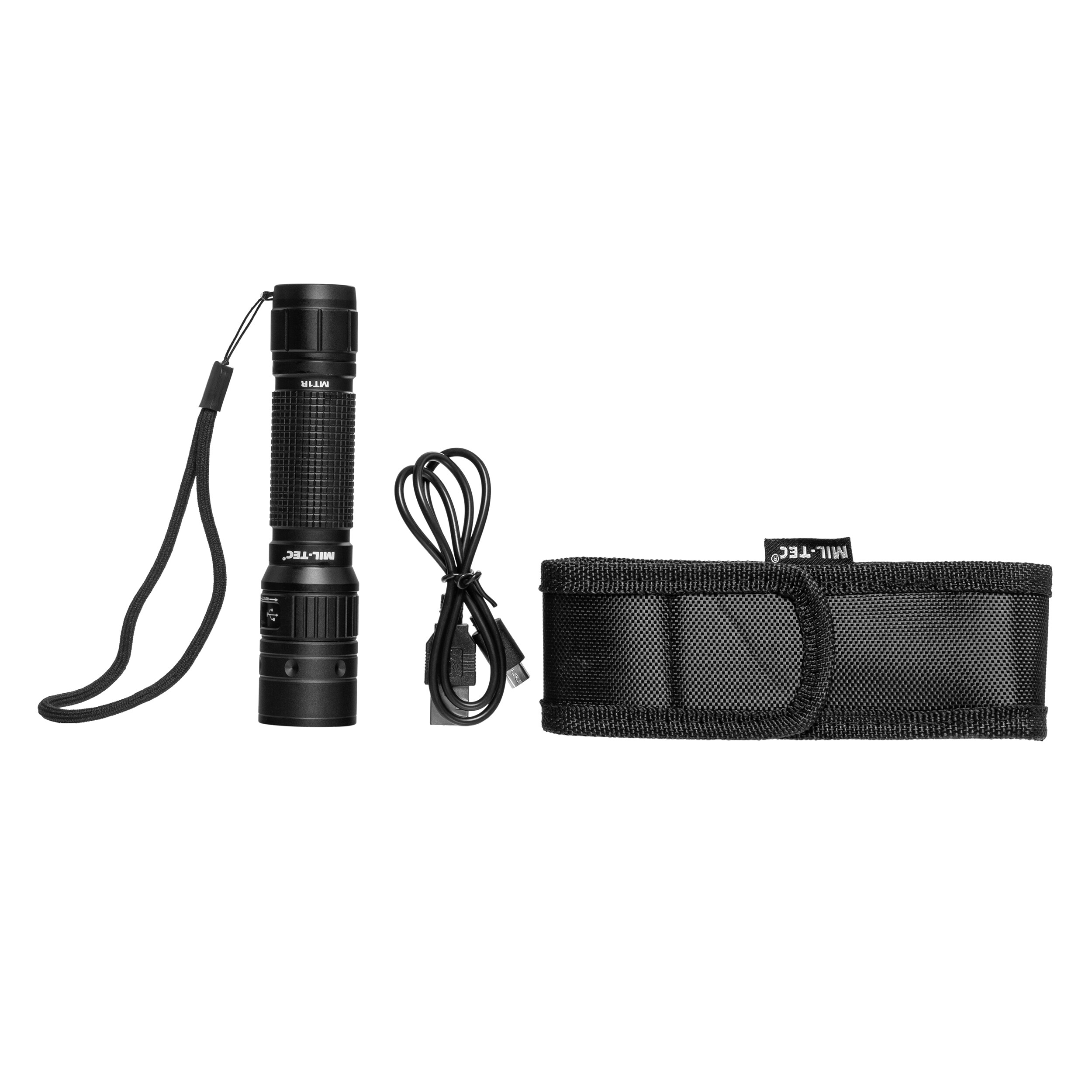 Mil-Tec Operator MT1R Recharge 500 lumens flashlight - Black