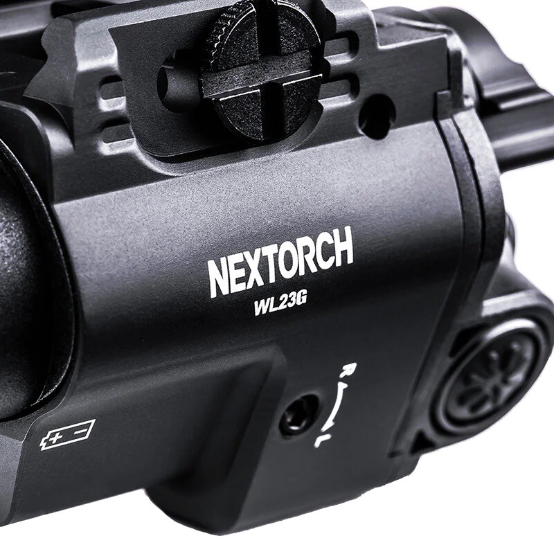 Nextorch WL23R Weapon flashlight with laser sight - 1300 lumens, Red Laser