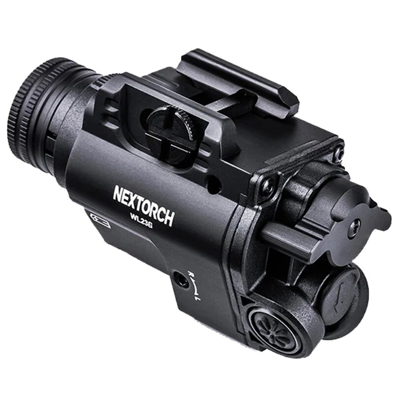 Nextorch WL23R Weapon flashlight with laser sight - 1300 lumens, Red Laser