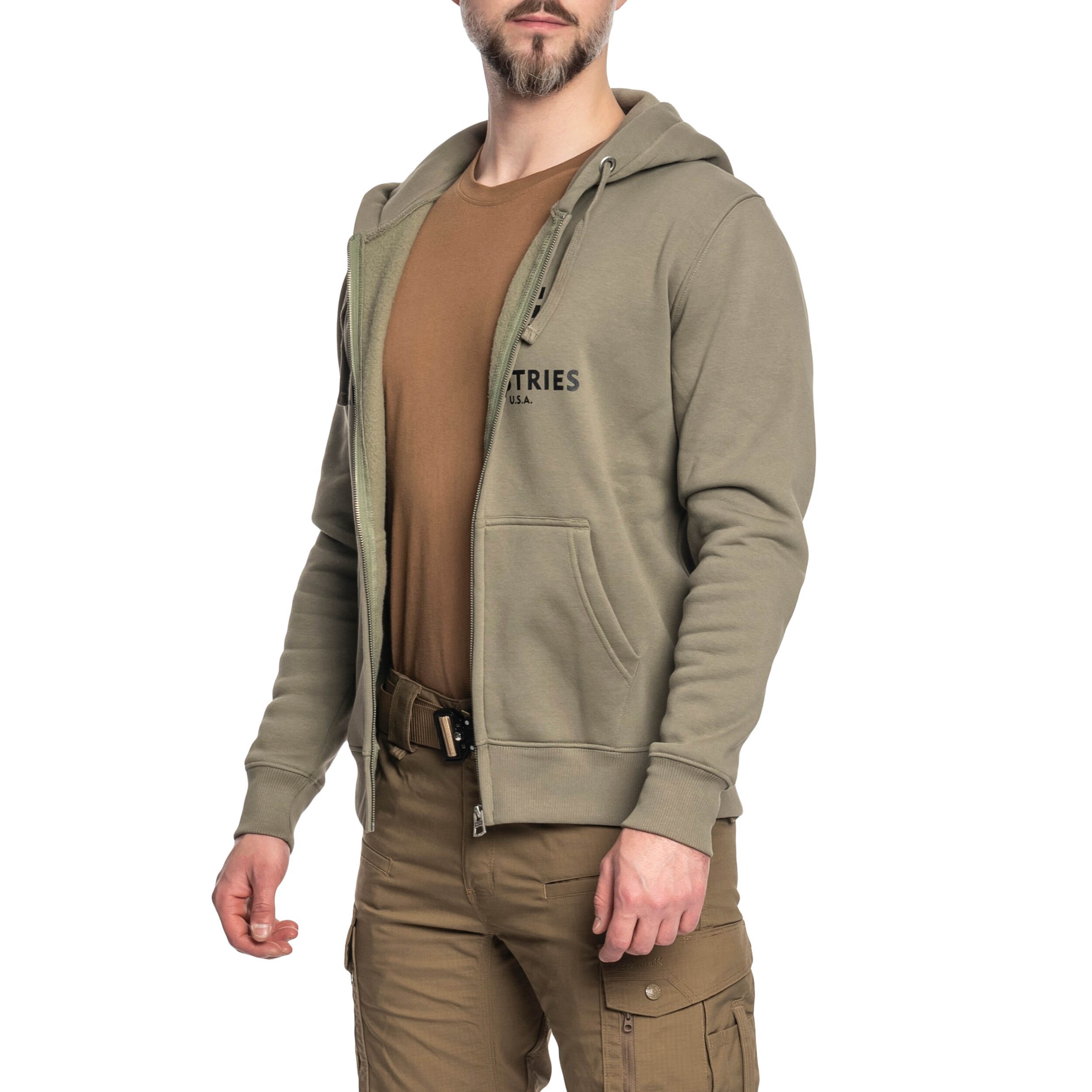 Alpha Industries Basic Zip Hoody Sweatshirt - Olive