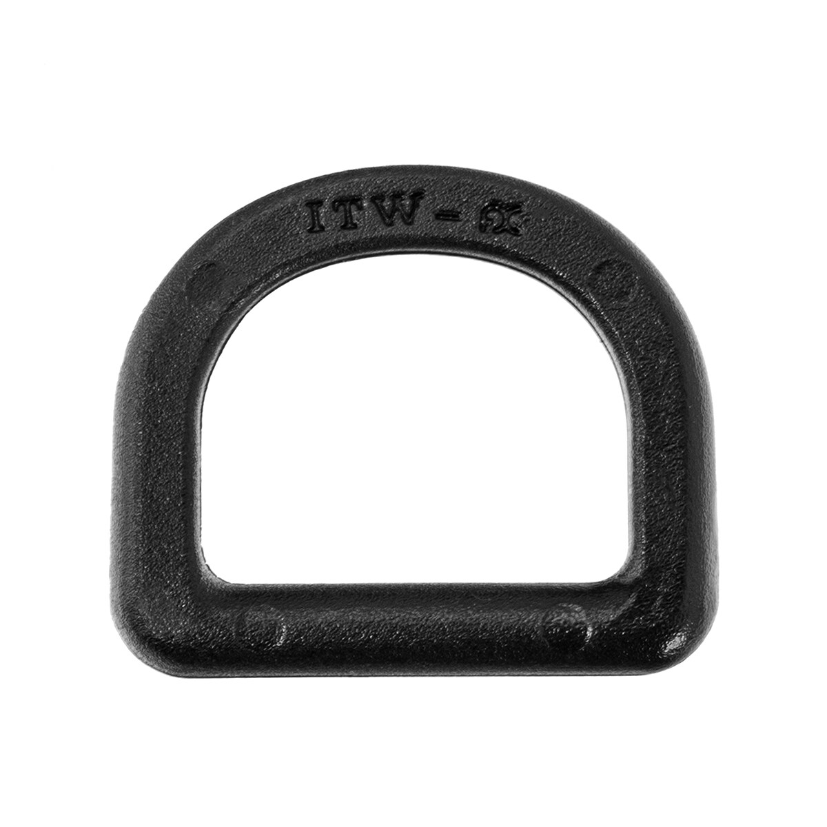 Wisport buckle, D-ring 25 mm, 5 pieces - Black
