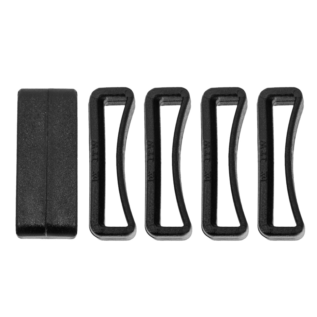 Wisport frame buckle 25 mm - 5 pcs. - Black
