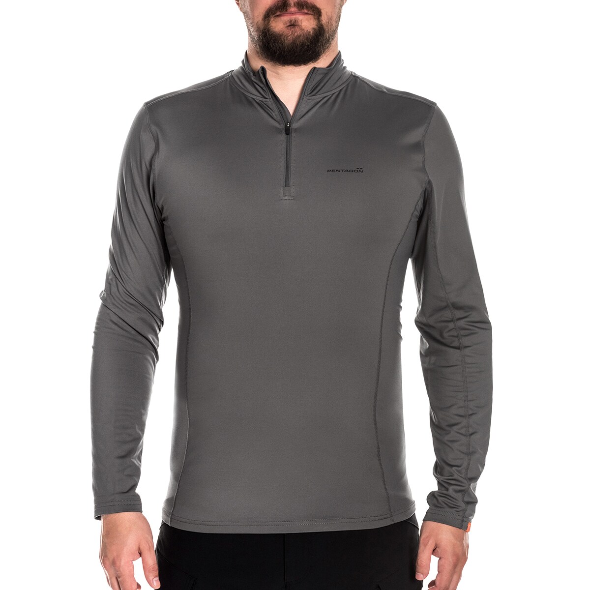 Pentagon Pindos 1/2 ZIP Thermoactive T-shirt - Wolf Grey