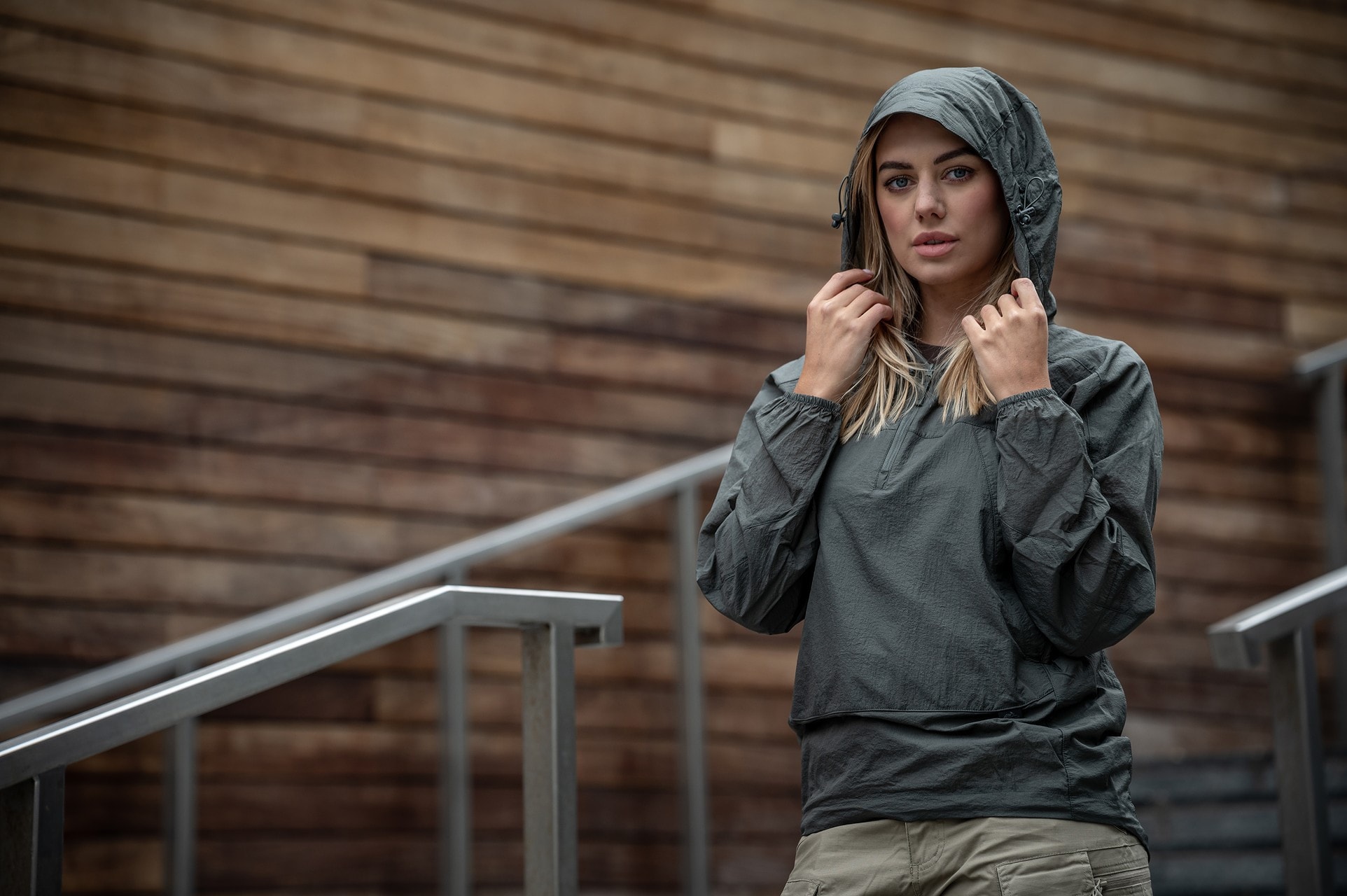 Helikon Windrunner Windshirt WindPac Jacket - Aplha Green