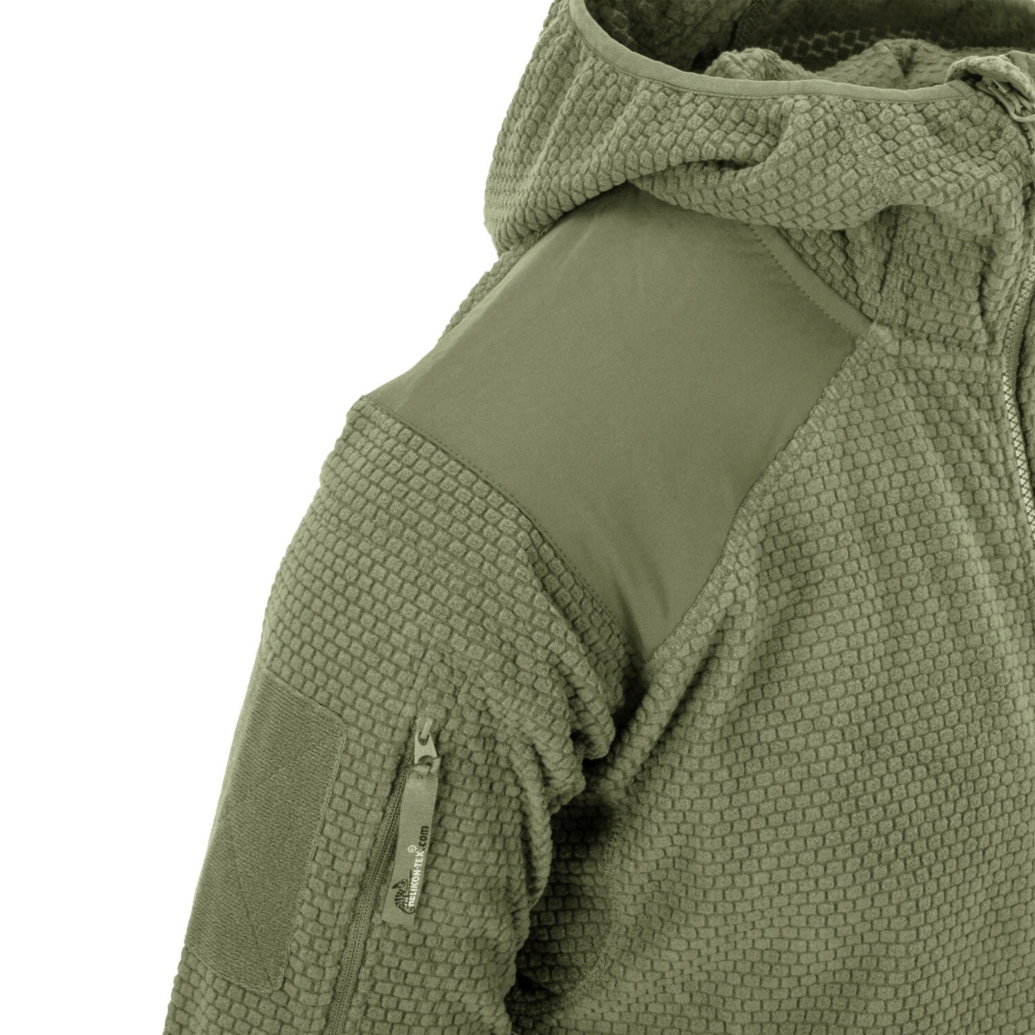 Helikon-Tex Alpha Hoodie Grid Fleece - Olive Green