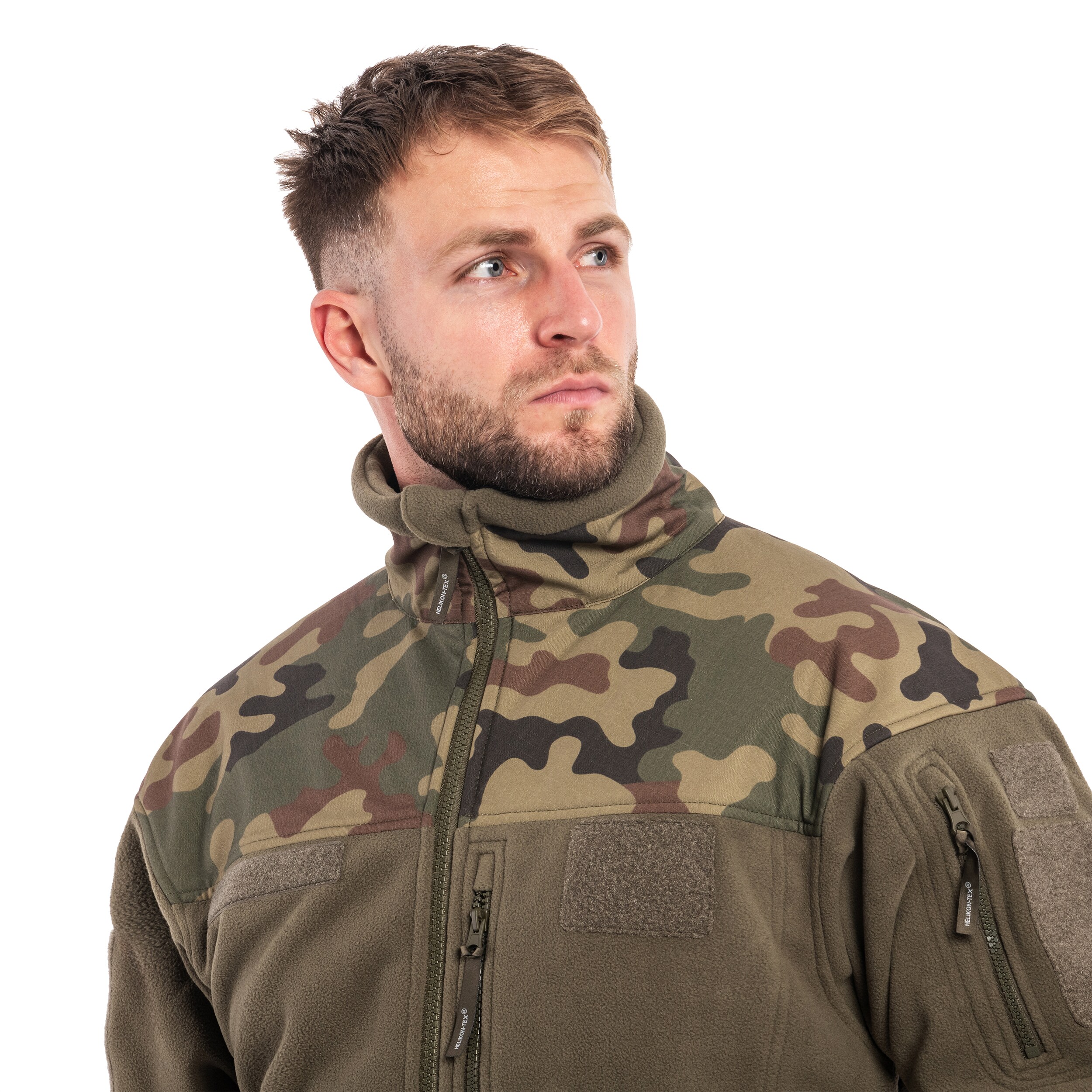 Helikon Infantry Fleece - Olive Green/wz.93 Pantera PL Woodland