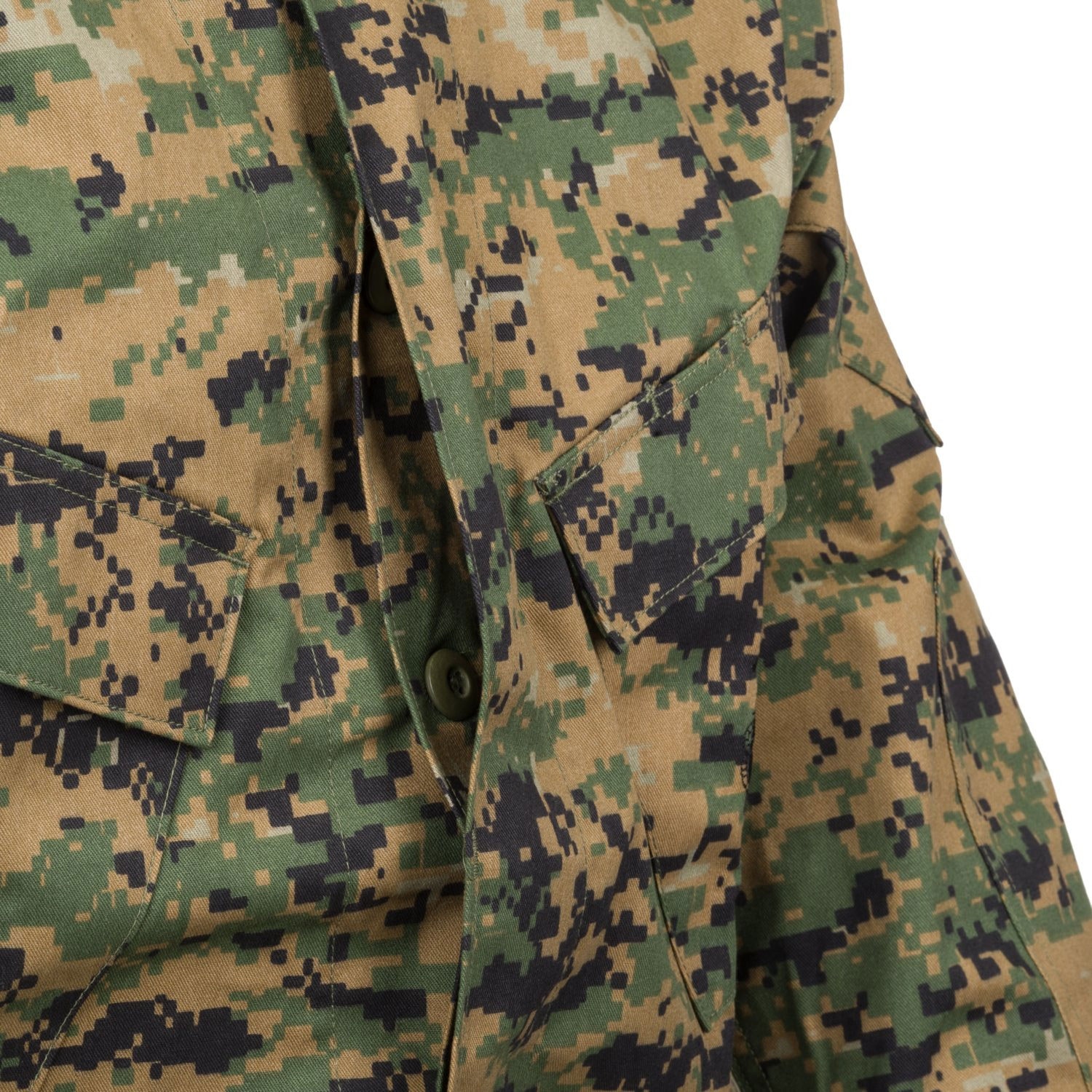 Helikon USMC PolyCotton Twill Military Combat Shirt - Marpat USMC Digital Woodland