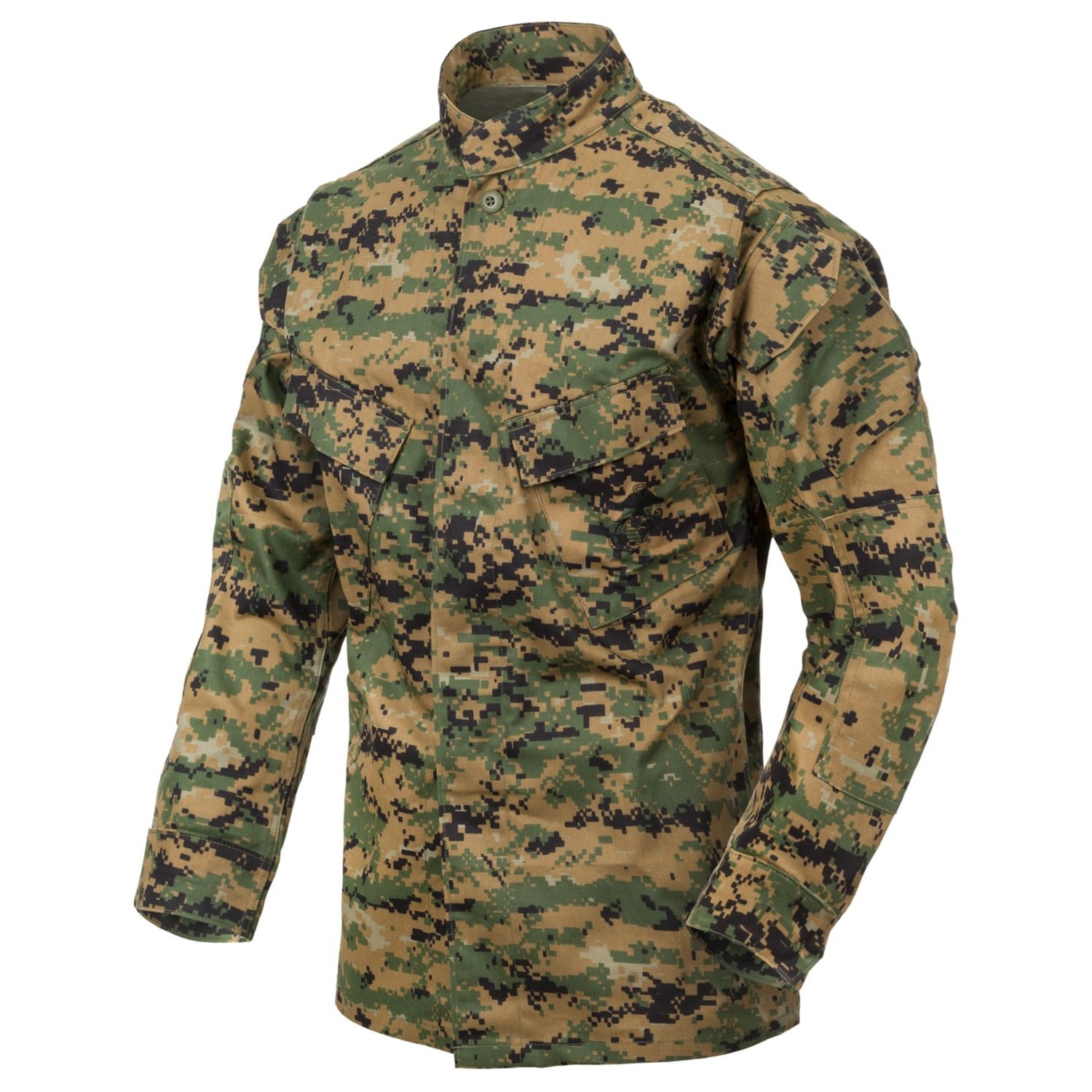 Helikon USMC PolyCotton Twill Military Combat Shirt - Marpat USMC Digital Woodland