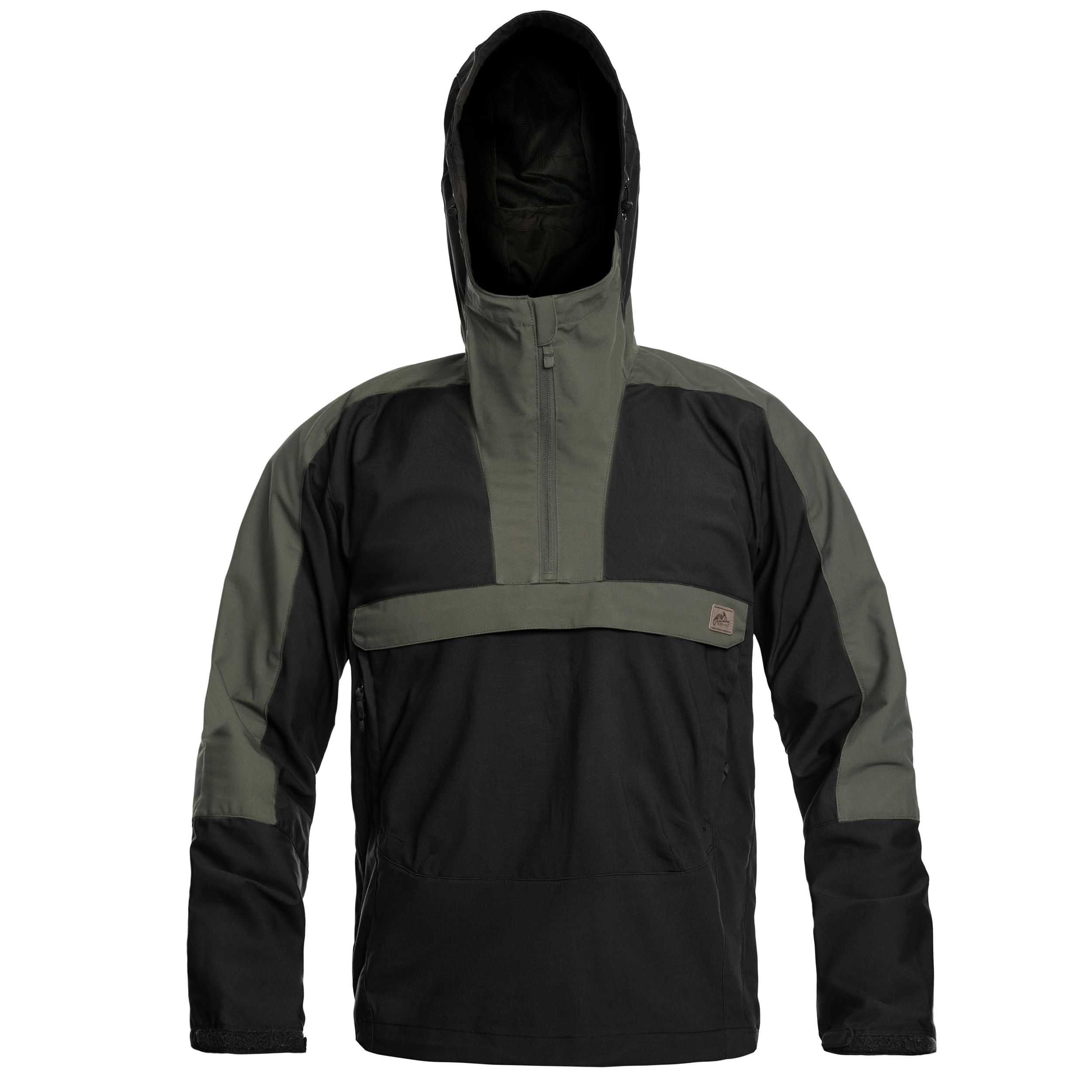 Jacket Helikon Woodsman Anorak - Black/Taiga Green