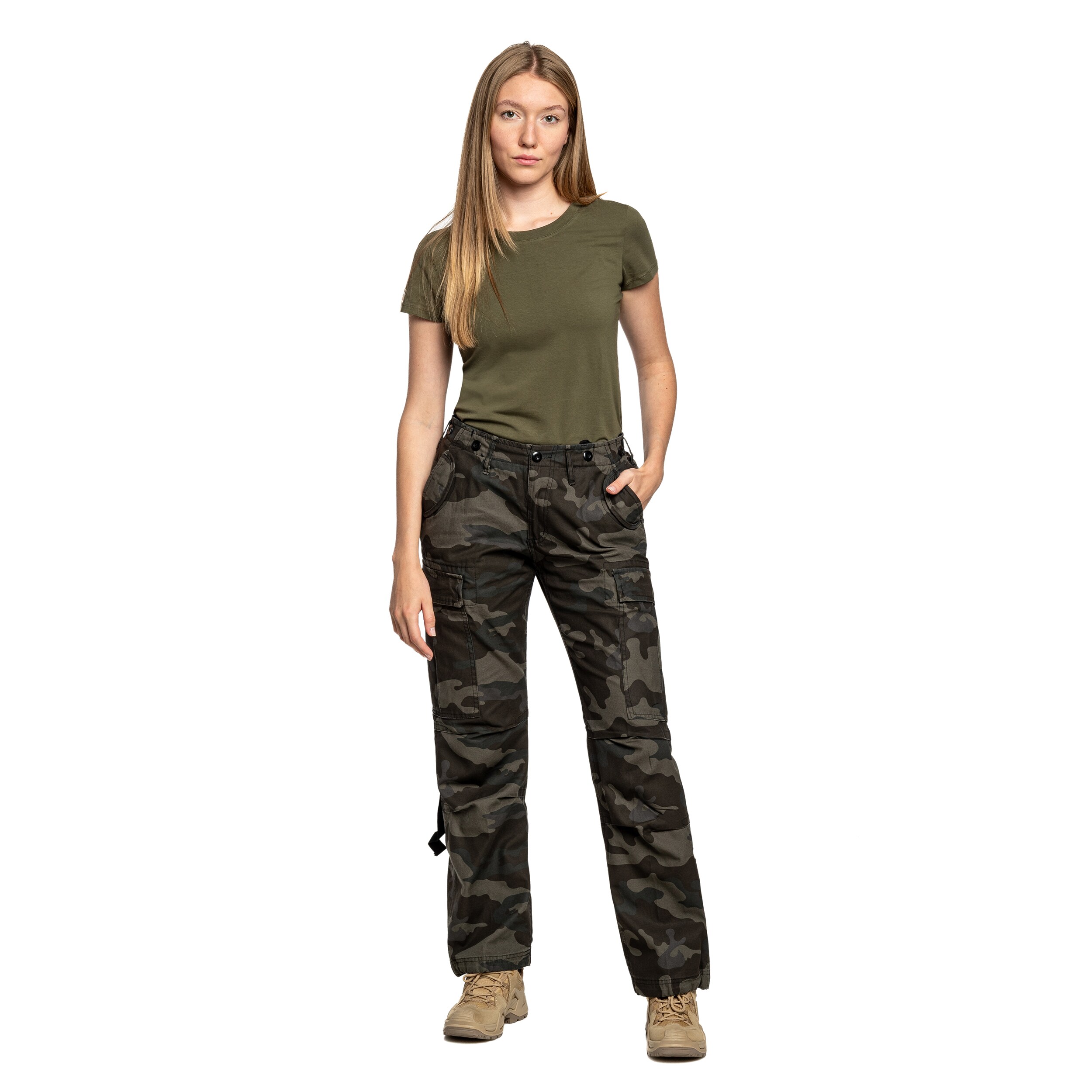 Brandit M65 Women's Pants - Dark Camo