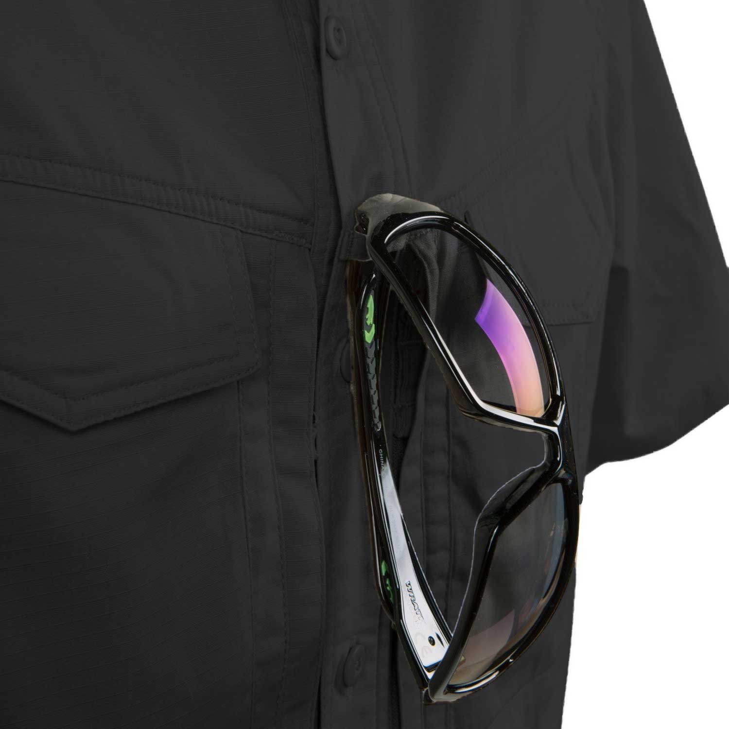 Helikon Defender Mk2 PolyCotton Ripstop Short Sleeve Shirt - Black