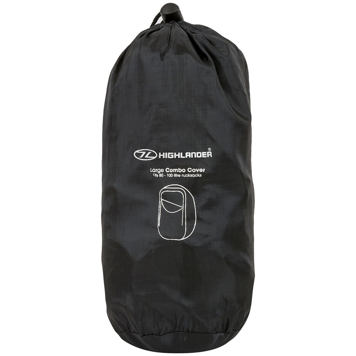 Highlander Outdoor Combo Rain Cover for backpack 80-100 l - Black
