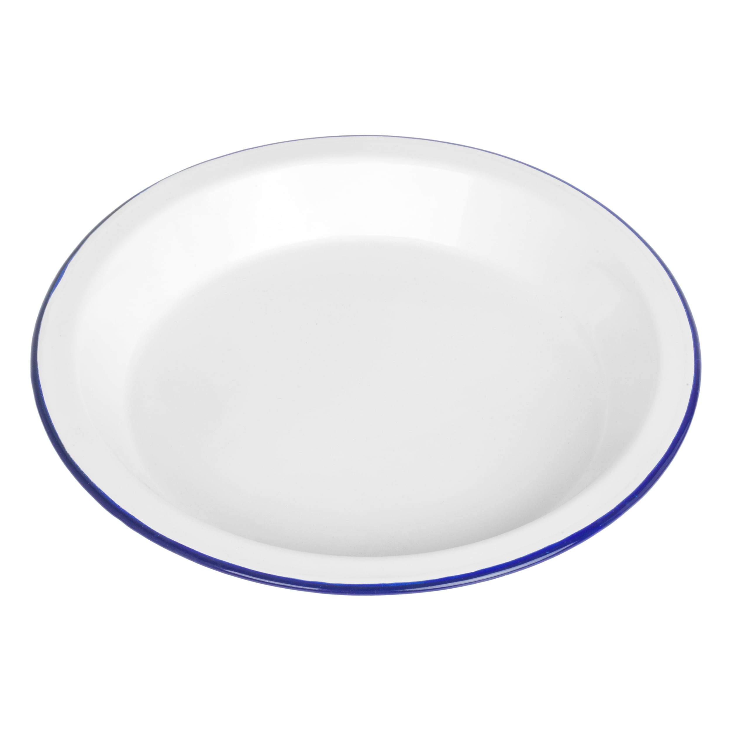 Highlander Vintage Camping Steel Plate 25 cm - White