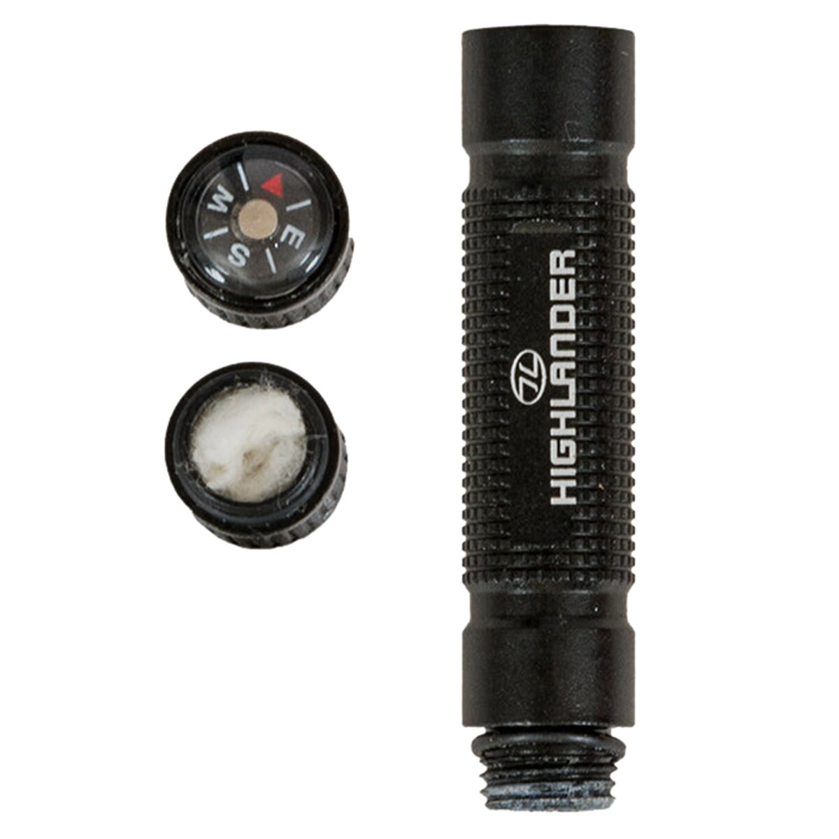 Highlander Outdoor Fire Starter Set with compass