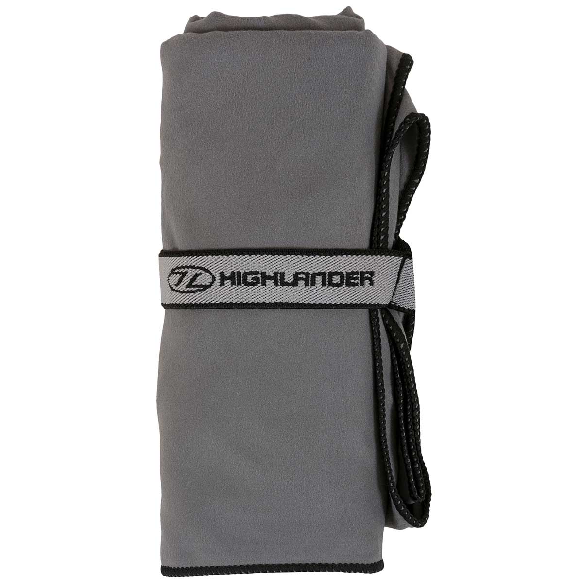 Highlander Outdoor Fibre Soft microfibre towel L - Charcoal