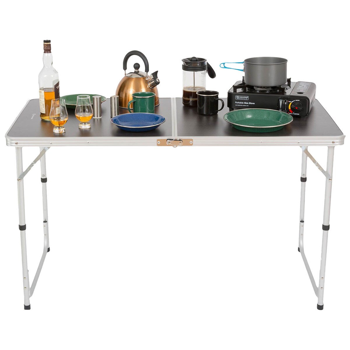 Highlander Outdoor Folding Table Double