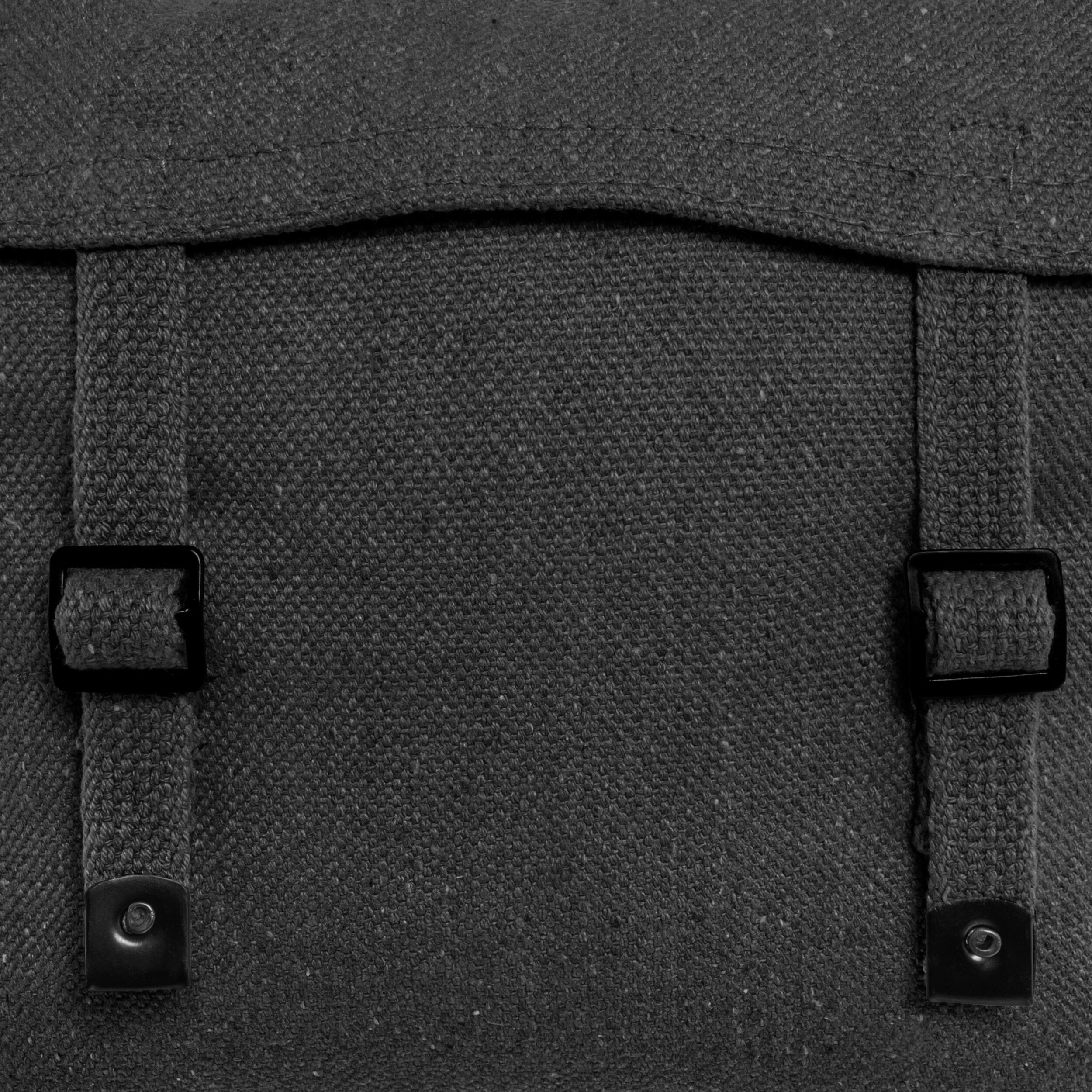 Highlander Outdoor Webbing Haversack Bag - Black