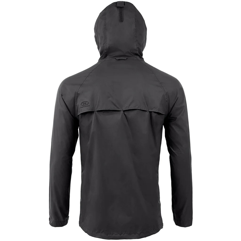 Highlander Outdoor Stow & Go Pack Away Jacket - Black
