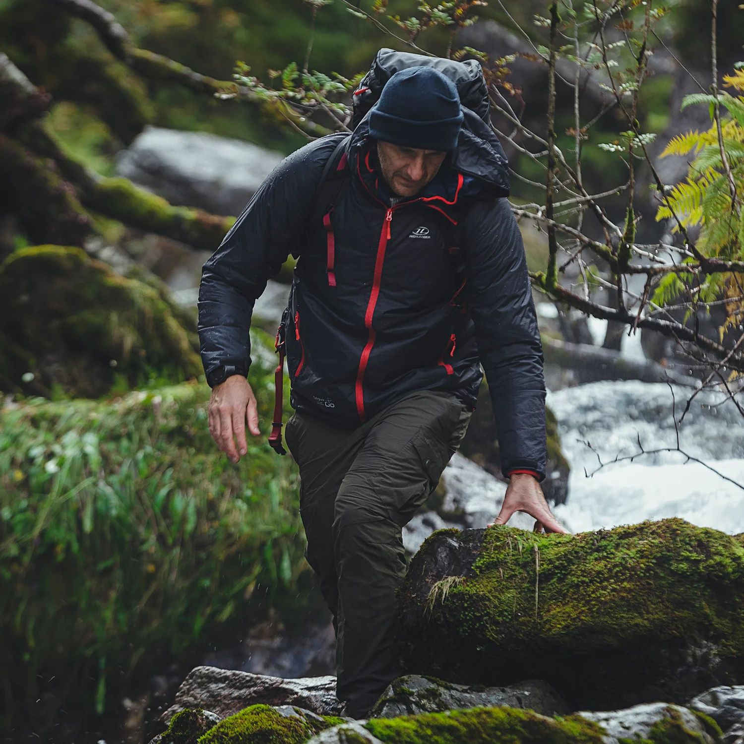 Highlander Outdoor Stow & Go Pack Away Jacket - Black