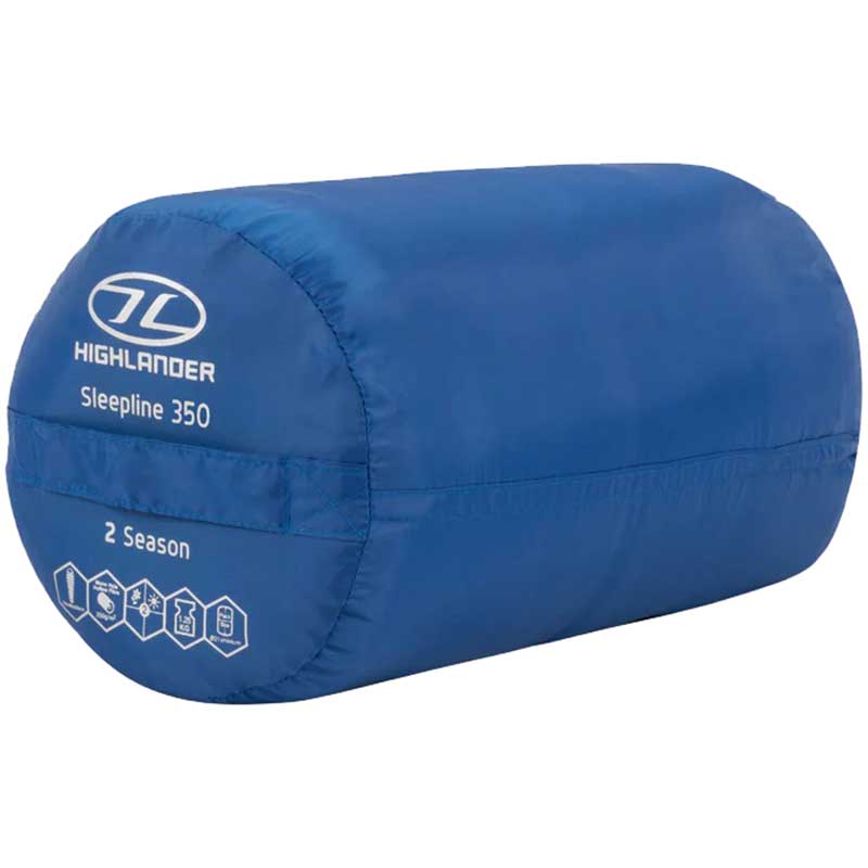 Highlander Outdoor Sleepline Mummy 350 Sleeping Bag - Blue