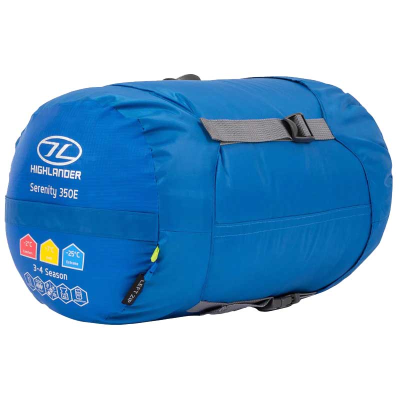 Highlander Outdoor Serenity Envelope 350 Sleeping Bag - Blue