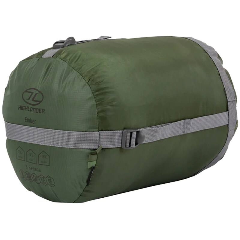 Highlander Forces Phoenix Ember 250 sleeping bag - Olive