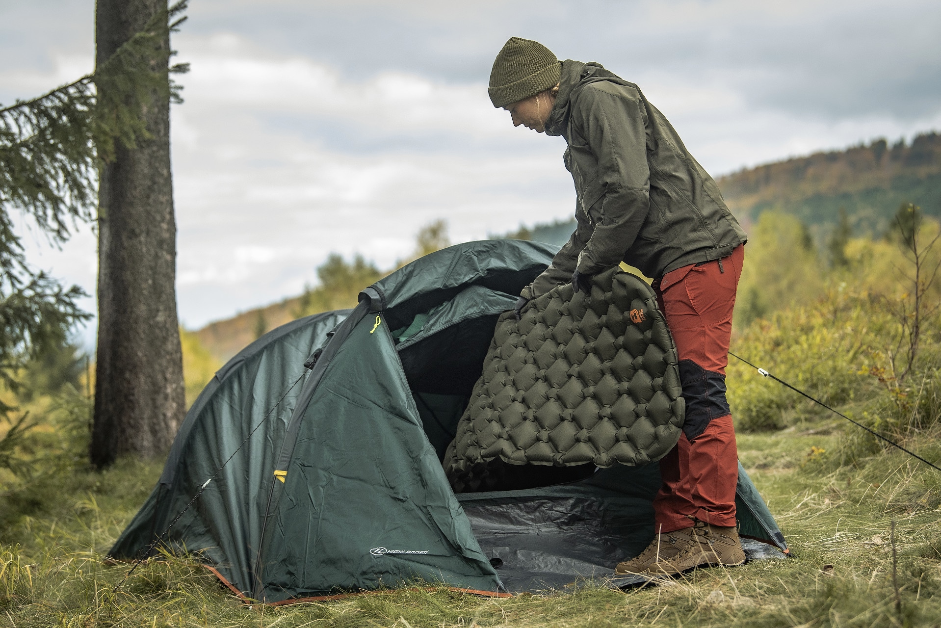 Highlander Outdoor Blackthorn 2-person tent - Hunter Green