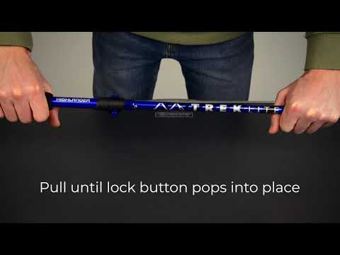 Highlander Outdoor Skye Carnon Trekking stick - Blue