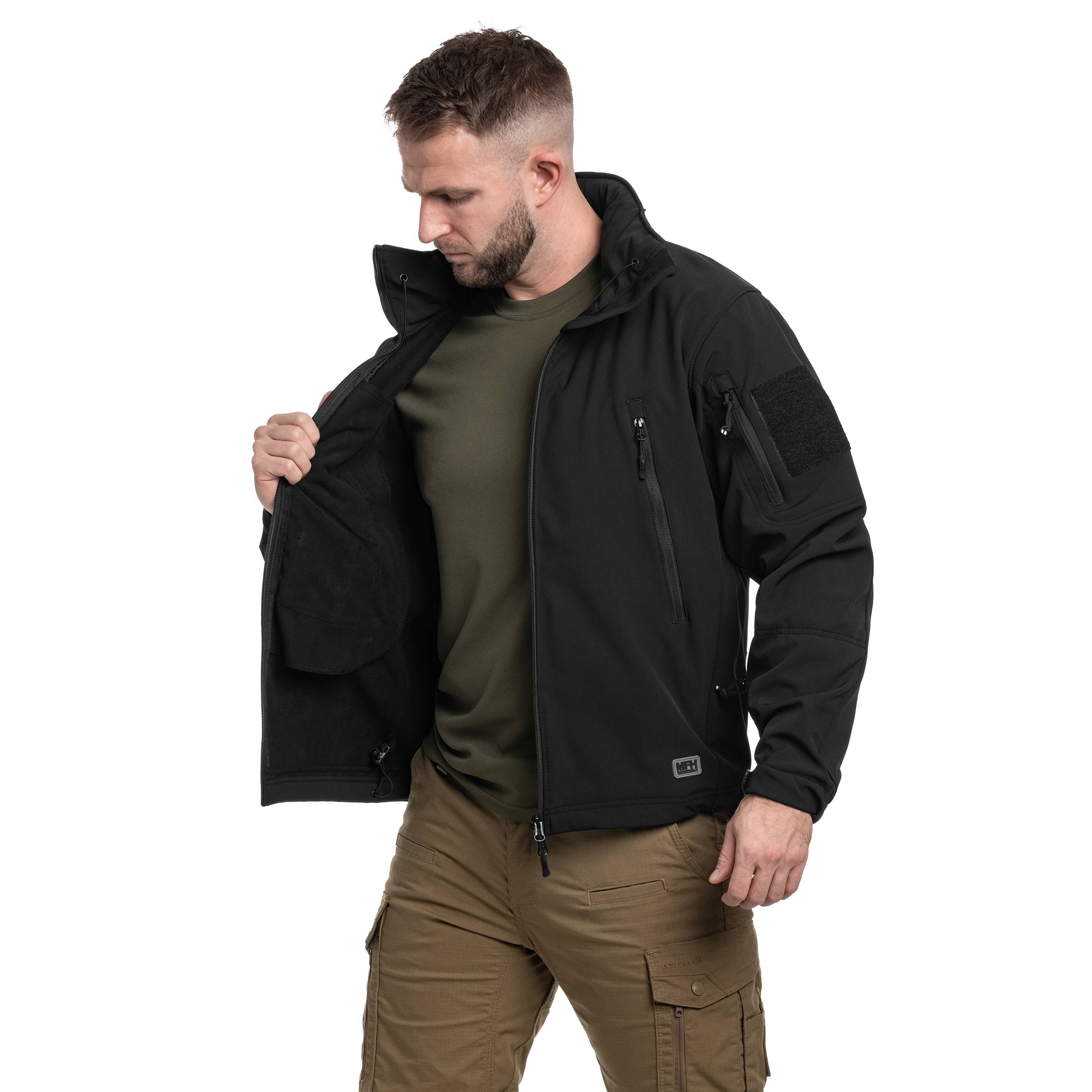 MFH Scorpion Softshell Jacket - Black