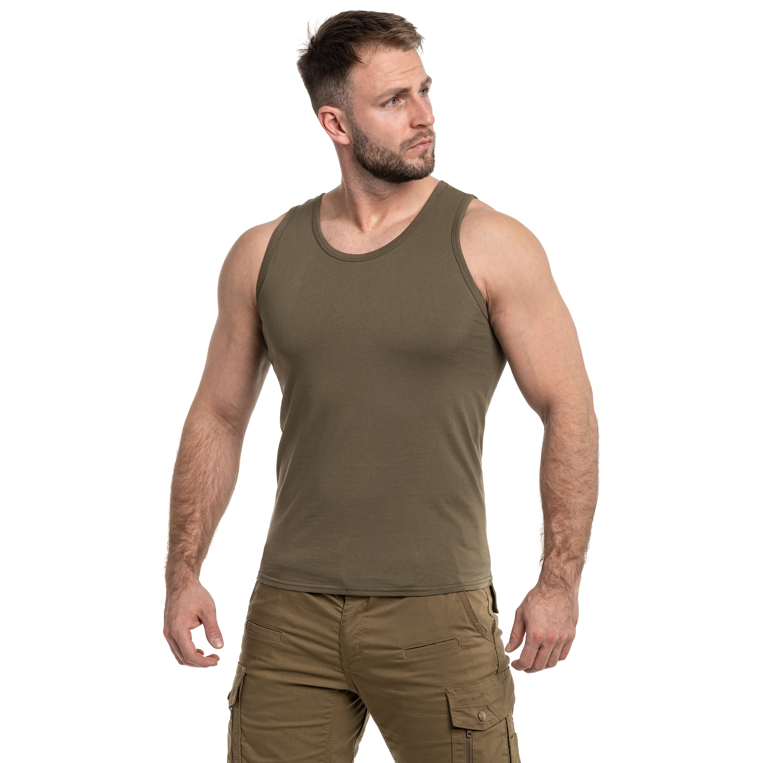 MFH Tank Top T-shirt - OD Green