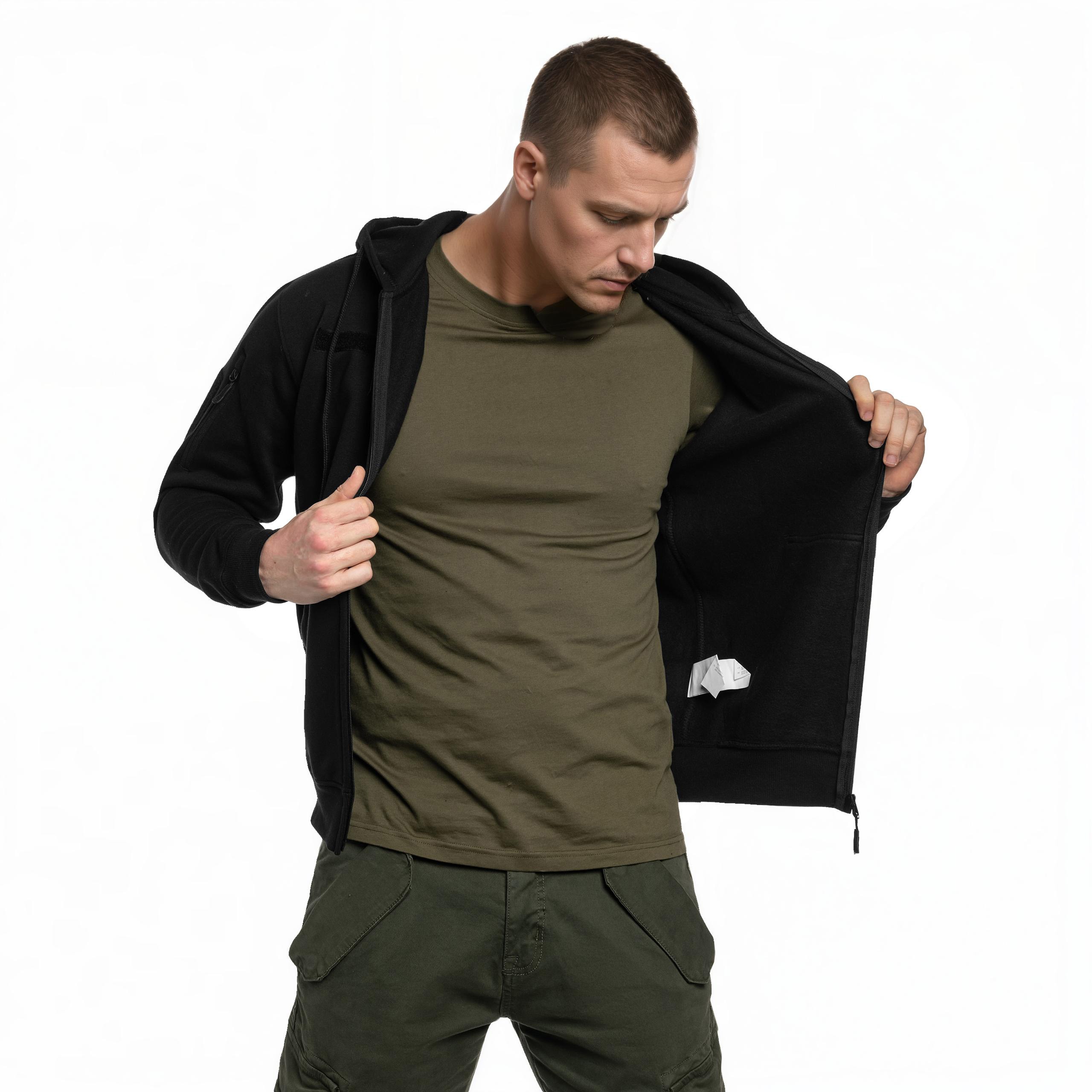 Mil-Tec Tactical Hoodie Zipper Black