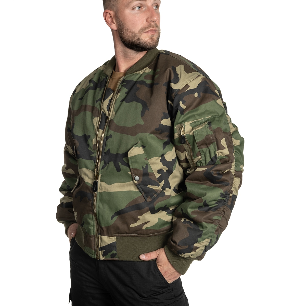 Mil-Tec MA-1 Flyers Jacket Woodland