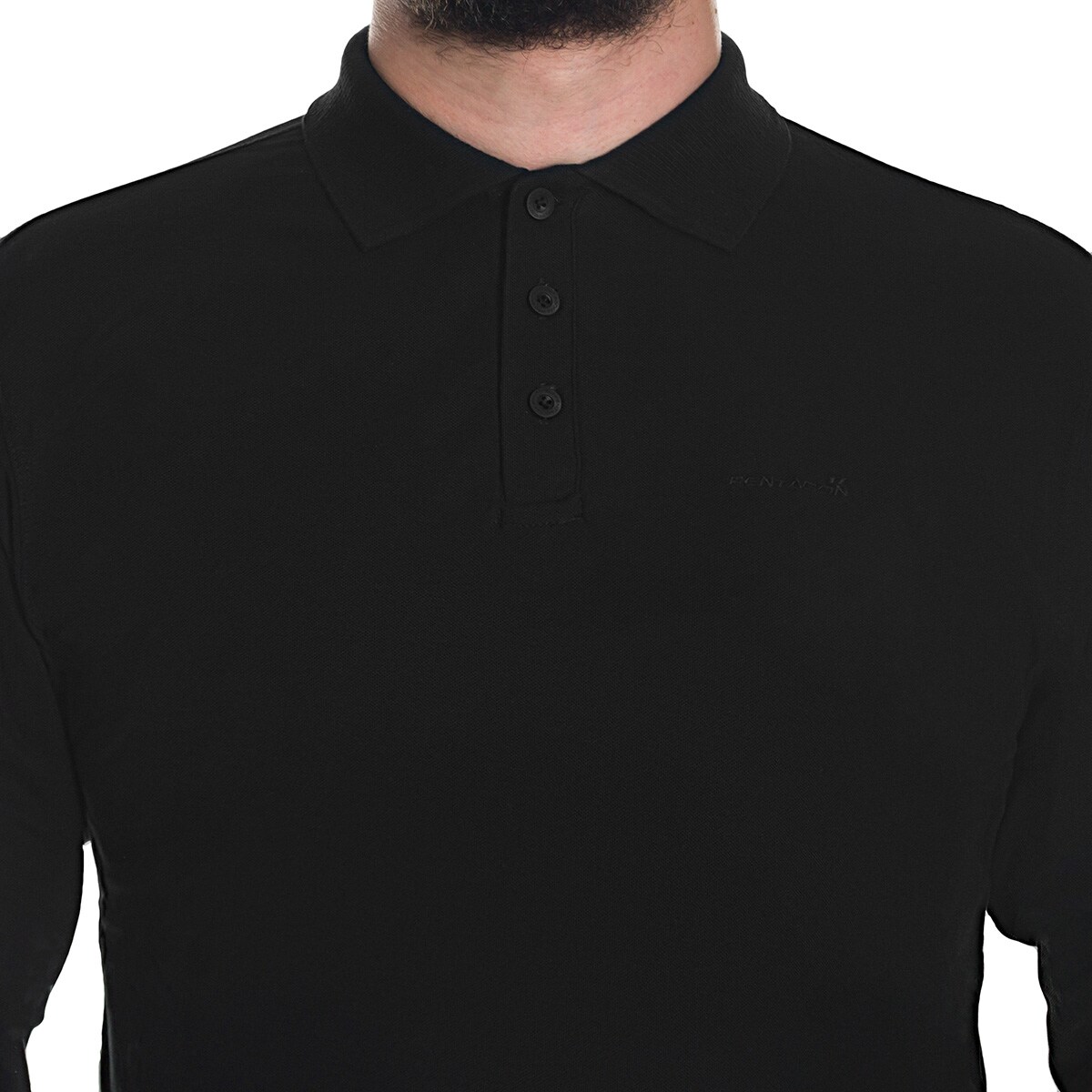 Pentagon Aniketos Long Sleeve Polo Shirt - Black