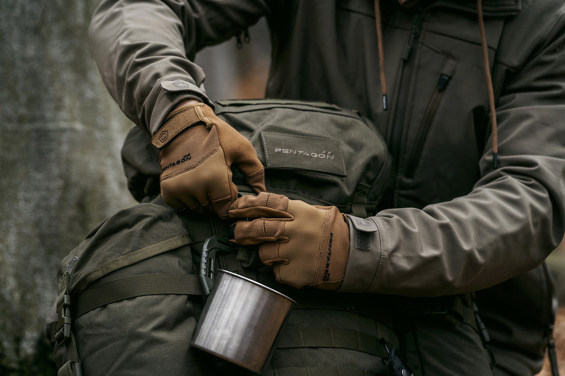 Pentagon Mongoose Tactical Gloves - Coyote